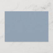 Dusty Blue Honeymoon Fund QR Code Trouwregister Informatiekaartje (Achterkant)