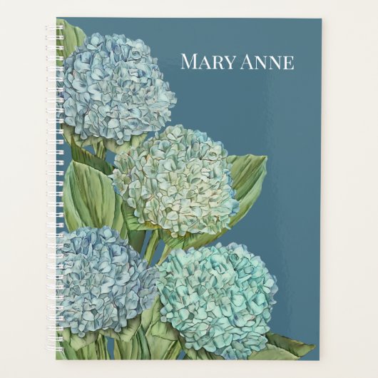 Dusty Blue Hydrangea Bouquet Planner (Voorkant)