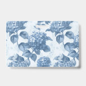 Dusty Blue Hydrangea Elegante makelaar Badge (Achterkant)