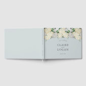 Dusty Blue Hydrangea Wedding Gastenboek (Volledig)