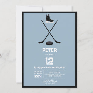 Dusty Blue Ice Hockey Stick, Schaatsen Puck Verjaa Kaart