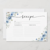 Dusty Blue Ivory Vrijgezellenfeest grote recept Ka Kaart (Achterkant)