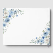 Dusty Blue Ivory Wedding Gastenboek (Achterkant)