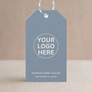 Dusty Blue l Professional Business Logo Branded Cadeaulabel
