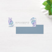 Dusty Blue Lavender Floral Mariage Website RSVP (Bureau)