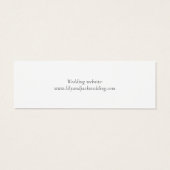 Dusty Blue Mariage Cadeau Registre QR Carte de boî (Dos)