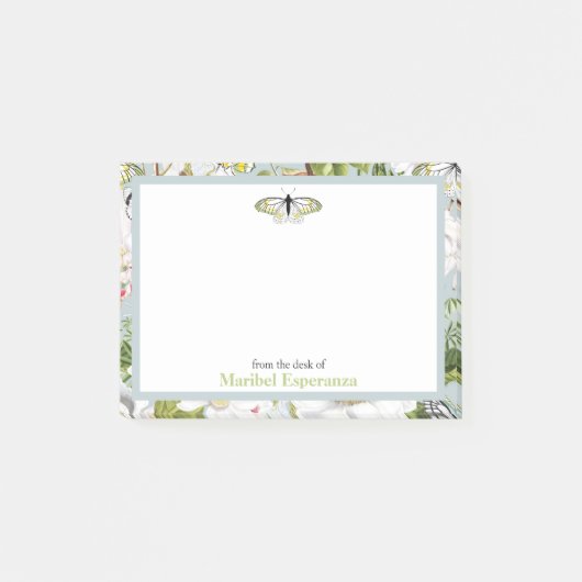 Dusty Blue Mariposa  Post-it Notes (Voorkant)
