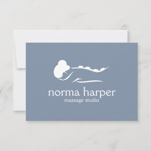 Dusty Blue Massage Therapist Day Carte cadeau Spa (Devant)