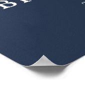 Dusty Blue Mauve Roos Pink Vrijgezellenfeest Welko Poster (Hoek)