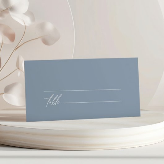 Dusty Blue Minimalist Wedding