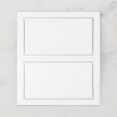 Dusty Blue Modern Minimalist Weddenschap Blank (Buitenkant ongevouwen)