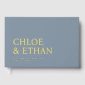 Dusty Blue Moderne Mariage Foil (Recto)