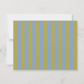 Dusty Blue & Mustard Wavy Border Note Card Kaart (Achterkant)