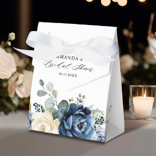 Dusty Blue Navy Champagne Ivoor Vrijgezellenfeest Bedankdoosjes