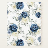 Dusty Blue Navy Champagne Ivory Floral Mariage (Dos)