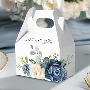 Dusty Blue Navy Champagne Ivory Vrijgezellenfeest Bedankdoosjes