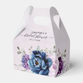 Dusty Blue Paars Lila Blooms Vrijgezellenfeest Fav Bedankdoosjes (Achterkant)