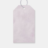 Dusty Blue Paars Navy Lila Bloom Weddenschap Welko Cadeaulabel (Achterkant)