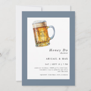 Dusty Blue Party in House Couples Shower Kaart