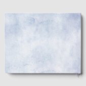 Dusty Blue Pastel Pink hydrangeas Wedding Gastenboek (Achterkant)