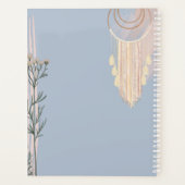 Dusty Blue Peach Boho Wedding Planner (Achterkant)