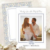 Dusty Blue Perfect Pear Foto Dank u kaart