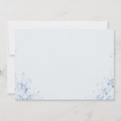 Dusty Blue Princess Winter Quinceanera Invitation (Dos)