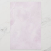 Dusty Blue Purple Navy Lilac Blooms Menu Mariage (Dos)