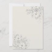 Dusty Blue Rehearsal Dinner Invitation Kaart (Achterkant)