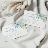 Dusty Blue Rose Combien de bonbons de douche Carte