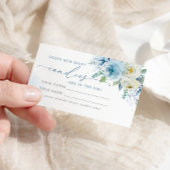 Dusty Blue Rose Combien de bonbons de douche Carte