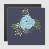 Dusty Blue Rozen Passen getrouwd Weddenschap Gift (Voorkant / Achterkant)