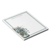 Dusty Blue Rozen Specialized Waterverf Mason Jar Notitieblok (Schuin)