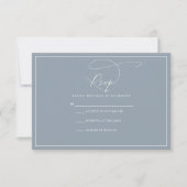 Dusty Blue RSVP CArd (Devant)