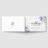 Dusty Blue Rustic Floral Mariage Livre d'or (Complet)