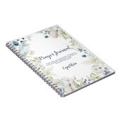 Dusty Blue Sage Green Floral Prayer Journal (Côté Droit)