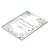 Dusty Blue Sage Green Floral Prayer Journal (Côté gauche)