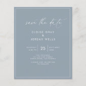 Dusty Blue Save the Date (Voorkant)