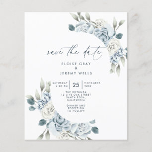 Dusty Blue Save the Date