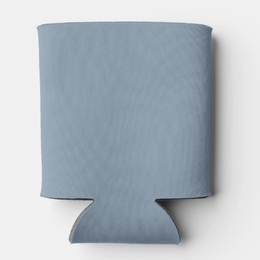 Dusty Blue Script minimalistische bruiloft Blikjeskoeler (Achterkant)