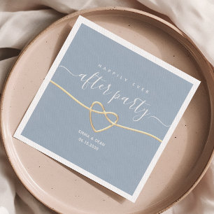 Dusty Blue servetten voor bruiloft receptie