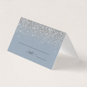 Dusty Blue & Silver Parties scintillant Mariage Ca
