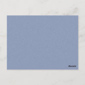 Dusty Blue Simple Arch Botanical Wedding Thank You Briefkaart (Achterkant)
