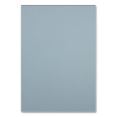 Dusty Blue Simple Floral Script Minimalistisch Chi Kaart (Achterkant)