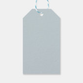 Dusty Blue Simple Modern Elegant Wedding Dank u Cadeaulabel (Achterkant)