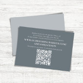 Dusty Blue Simple QR Code Site Web RSVP Mariage