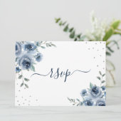 Dusty Blue Slate Kaart (Staand voorkant)