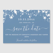 Dusty blue star bruiloft, met uitzondering van de  magnetische uitnodiging (Voorkant)