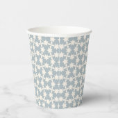Dusty Blue Star Pattern Paper Cup Papieren Bekers (Rechts)