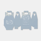 Dusty Blue String Lights Bloemenbruiloft Bedankdoosjes (Uitgevouwen)